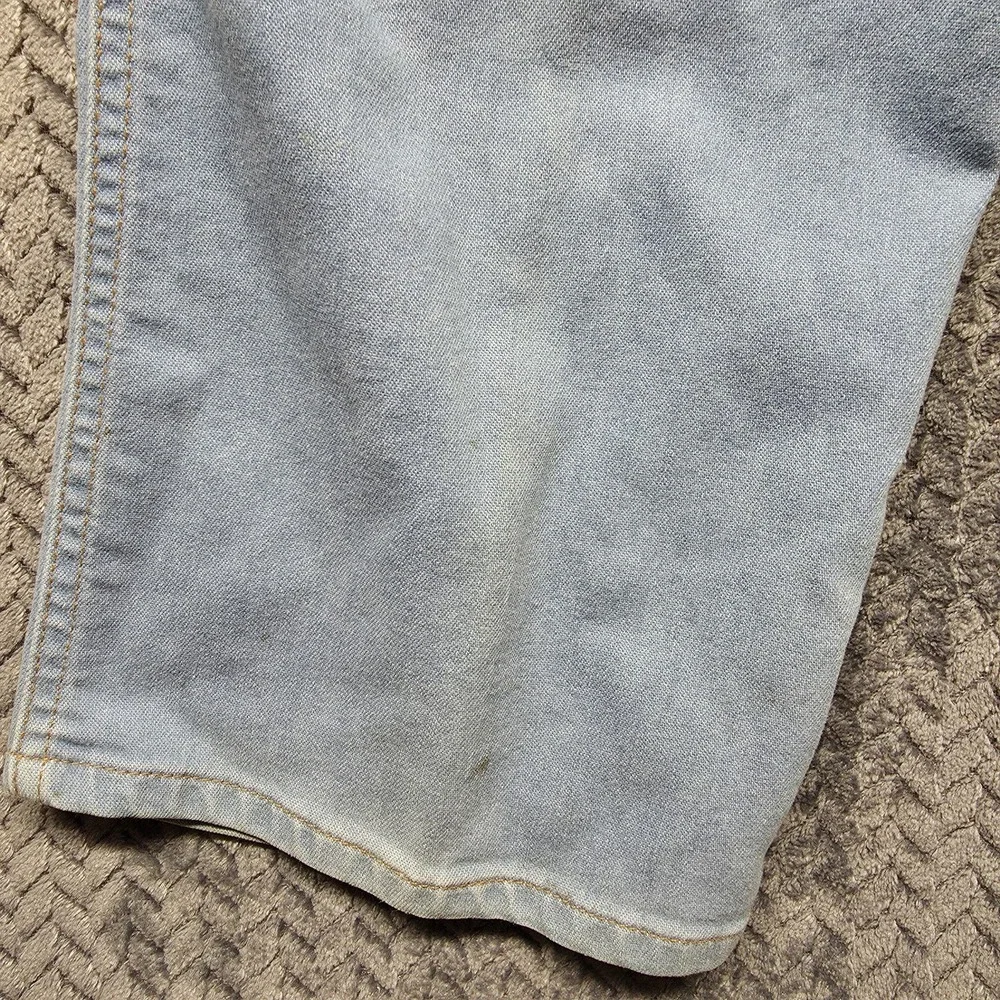 VTG Levis Jeans Mens 38x29 Brown‎ Label Cowboy Light Blue Straight Boot Leg READ